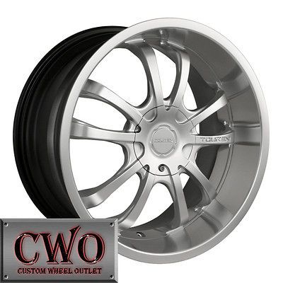 19 Silver Touren TR5 Wheels Rims 5x100/5x114.3 5 Lug Jetta Altima 