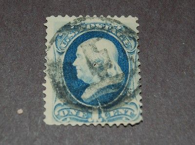 1800s ben franklin 1 cent stamp 118 