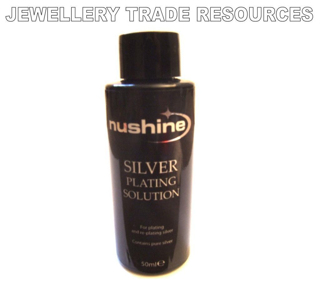 NUSHINE PLATING SOLUTION PLATE CLOCK DIALS WITH REAL SILVER FACE 