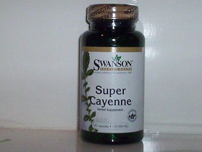 SUPER CAYENNE PEPPER 100,000 HU CARDIO HEART HEALTHLY CIRCULATION 100 