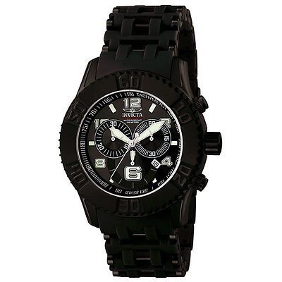 Invicta Mens 6713 Sea Spider Collection Chronograph Black Ion Plated 