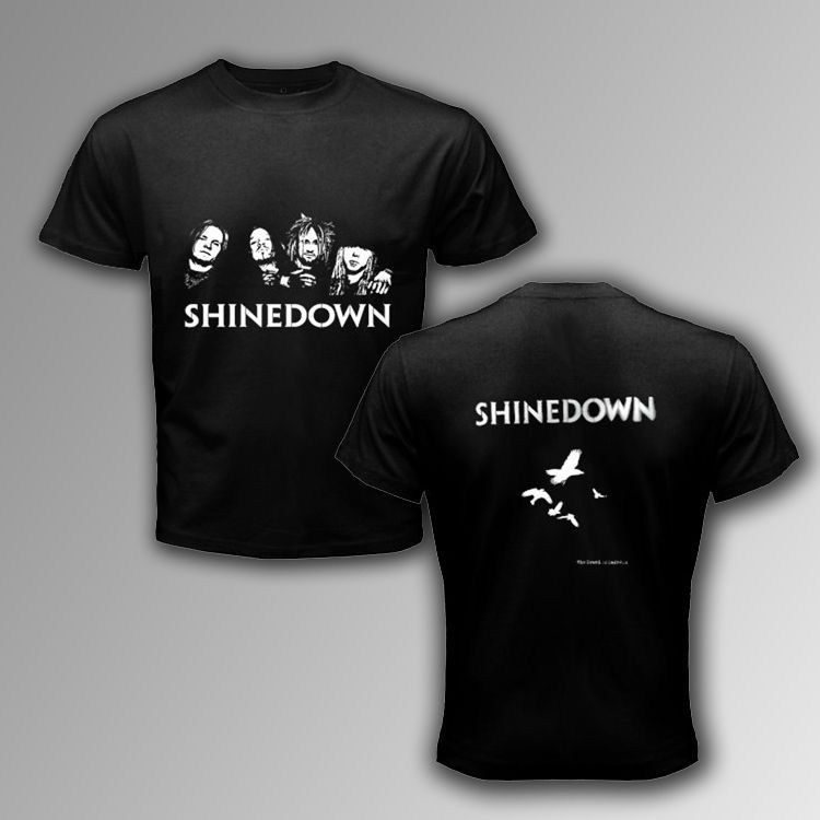 New SHINEDOWN Rock Band Sound of Madness Black T SHIRT Size S,M,L,XL 