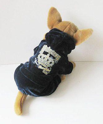 blue velvet sport overall pet dog clothes chihuahua s