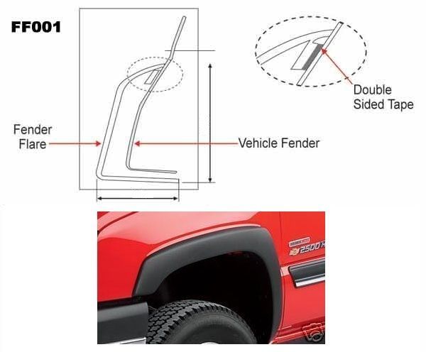 Chevrolet Silverado fender flares in Mouldings & Trim