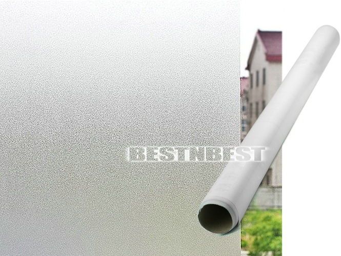 PVC Privacy Frosted Frost Home Bedroom Bathroom Glass Window Film 60cm 