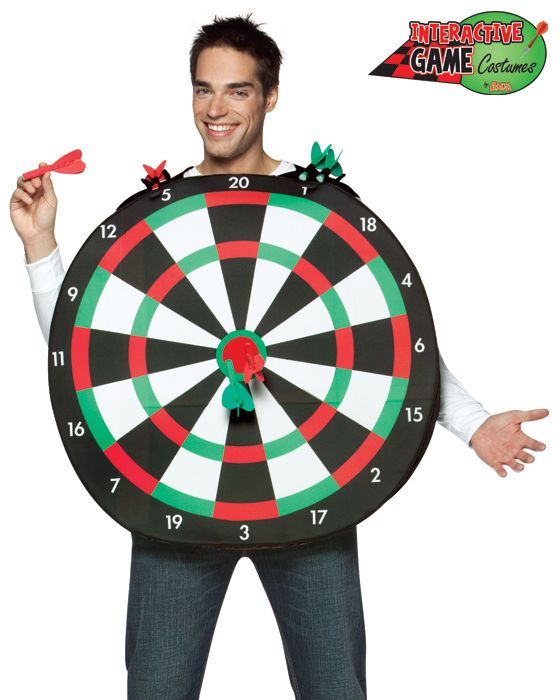 Adult Dartboard Sport Bullseye Dressing Up Costume Funny Stag Costume