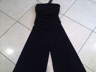 shape fx black strapless jumpsuit size 4