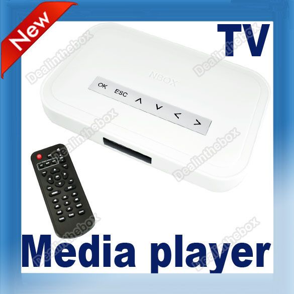 NBOX RM RMVB  AVI MPEG Divx HDD HD TV USB SD Card Media Player 