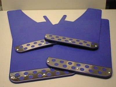 Blue RALLY Mud Flaps Splash Guards for MITSUBISHI EVO 3000GT LANCER