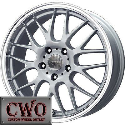 14 Silver MB Motoring Mesh X Wheels Rims 4x100 4 Lug Civic Mini G5 