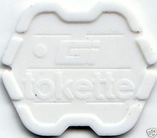 100 Laundry Tokens / Tokettes WHITE Type I Tokette Greenwald 