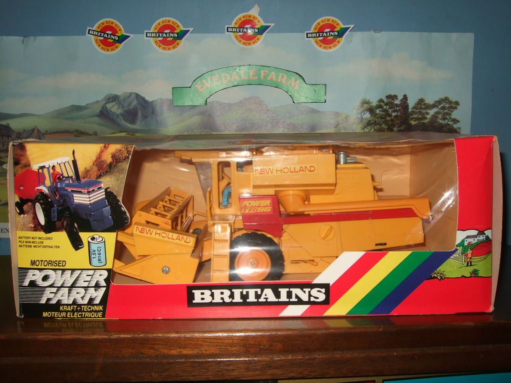 rare britains powerfarm new holland tr 96 combine gib  293 