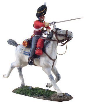 Britains 54mm #36065 Napoleonic British Scots Grey Officer Charging #1 