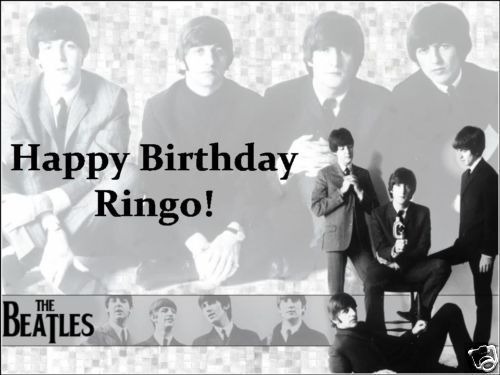 a4 personalised the beatles birthday icing cake topper time left