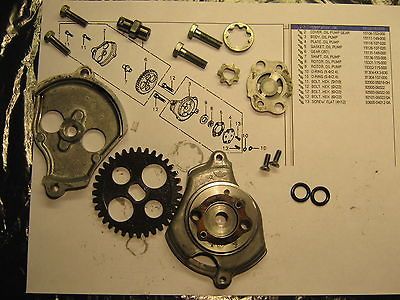   1977 5 speed engine oil pump 15100 153 000 CRF80, XL75, XL80S, XR80R