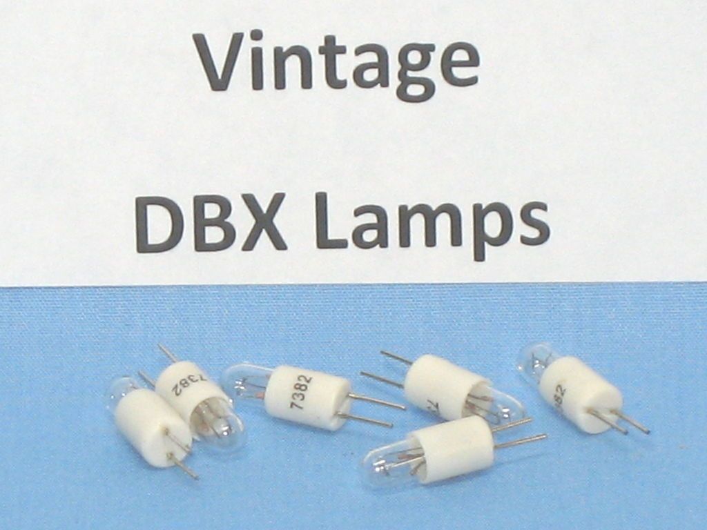   DBX REPLACEMENT LAMPS ~ DBX 160, VU 161, 162, 165, 165A ~ (Qty   6