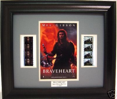 braveheart framed film cell mel gibson  24