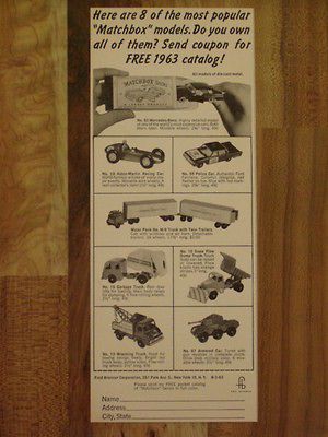 1963 MATCHBOX LESNEY ASTON MARTIN POLICE CAR TOW TRUCK SNOW PLOW AD M 