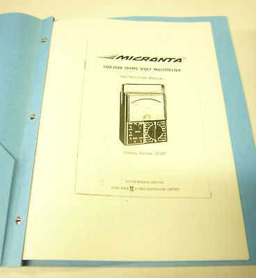 micronta 100000 ohms volts multimeter manual  24