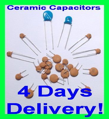 100 x 180pF 50V Ceramic Disc Capacitors   USA SELLER   