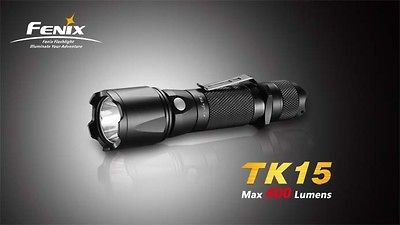 fenix tk15 cree xp g s2 led flashlight 18650 cr123a