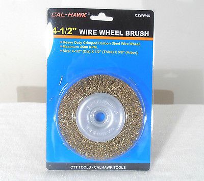 FREE SHIP**4 1/2x 5/8 ARBOR WIRE WHEEL BRUSH ANGLE GRINDER