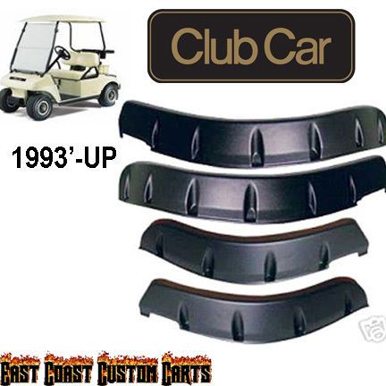 Club Car DS Golf Cart FENDER FLARES set of 4 (FAST )