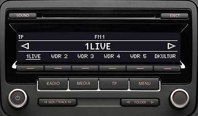 Volkswagen CAR STEREO TOP VW RCD 310 Radio CD  RCD310 With Code 