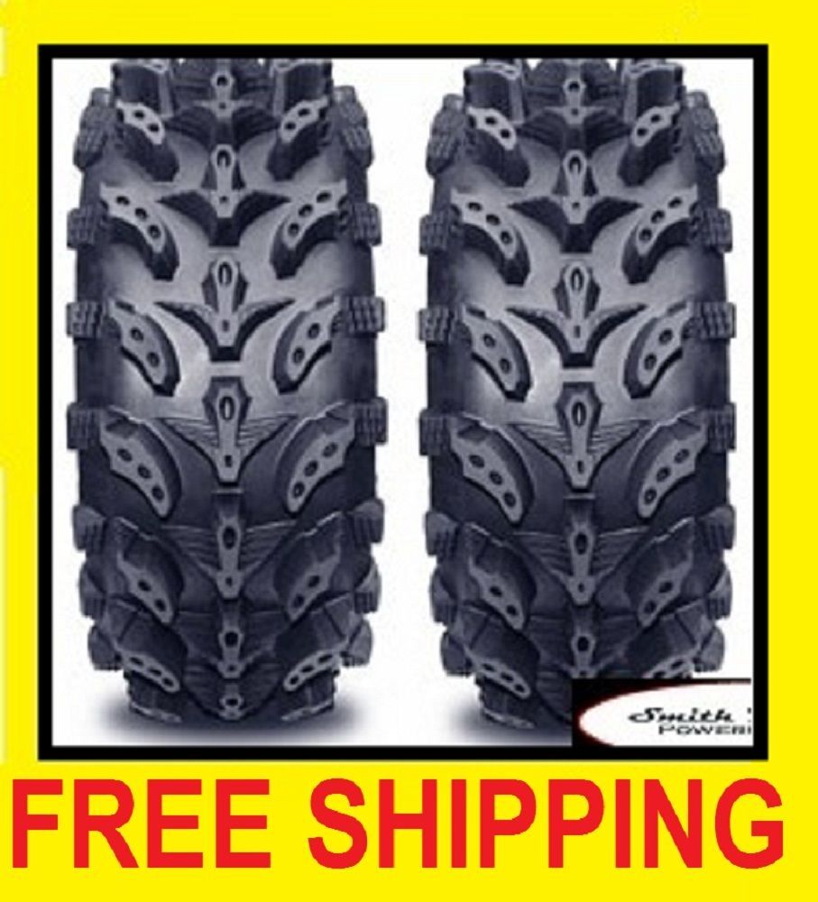 PAIR (2) 6 ply 25X10 11 INTERCO SWAMP LITE ATV TIRES 25 10 11 mud tire 