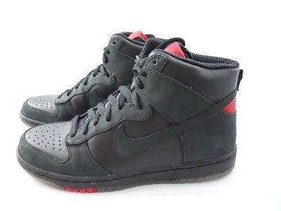 NEW WOMENS NIKE DUNK HI SKINNY 344142 001SKINNY BLACK/BLACK VARSITY 