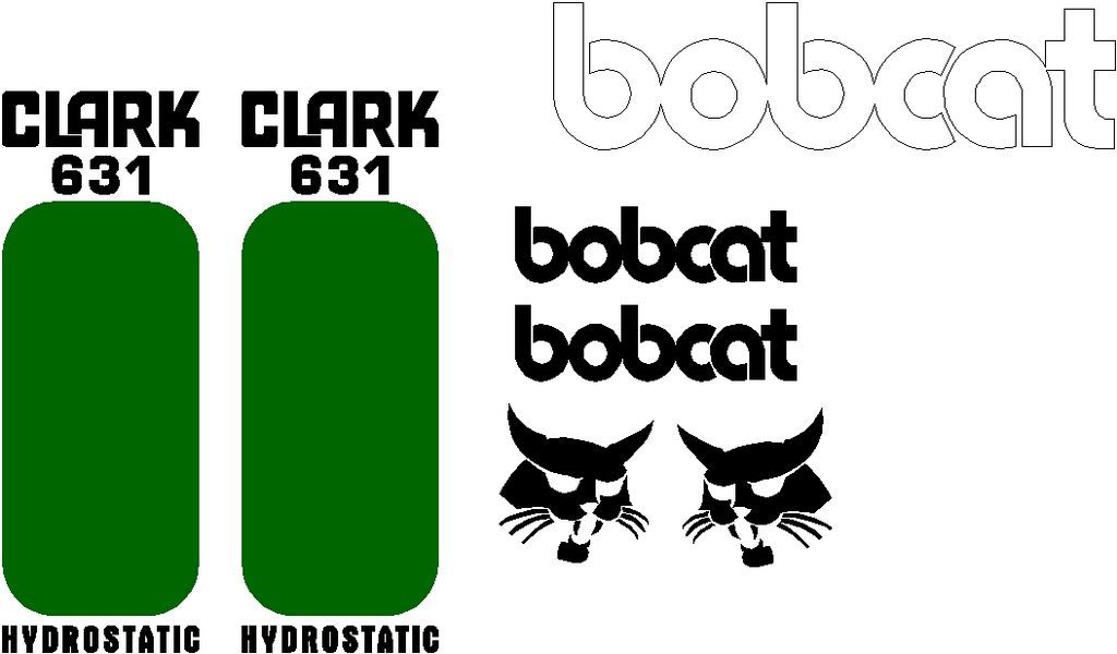 631 new decal kit / set skid loader skid steer bobcat xCLx decals 