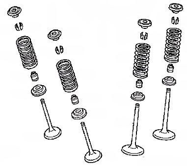 honda full valve kit 2007 2009 crf150r crf150 crf oem