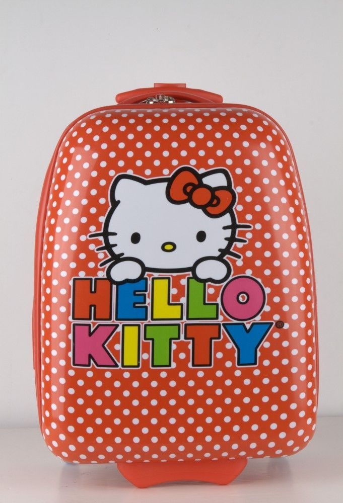 hello kitty red and white dots abs luggage 2436 time