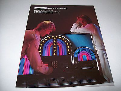 SEEBURG MARDI GRAS 160 STD4 NOS ORIGINAL JUKEBOX SALES FLYER BROCHURE 