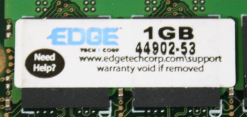 Lot 2 x 1GB Edge PC5300 ECC DDR2 44902 53 Memory Sticks