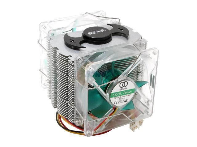 Scythe BEAR1VS2 80mm 2 Fans 2 Ball CPU Cooling Fan with Heatsink 1 