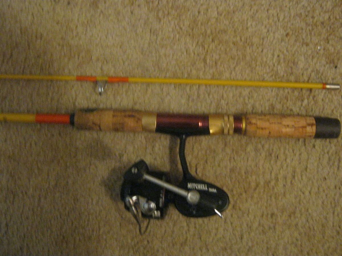 Garcia Mitchell 308A reel Wrigth McGill Eagle Claw Denco Super II rod 