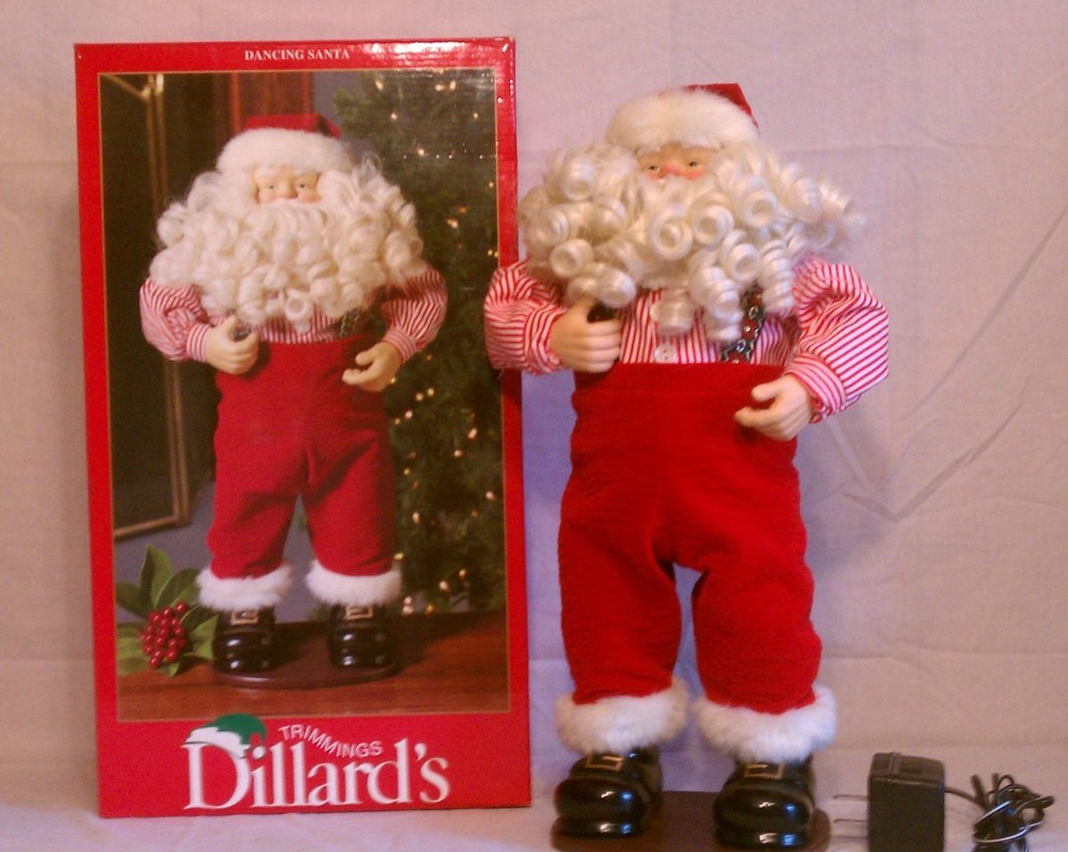 Dillards Trimmings Animated Santa 