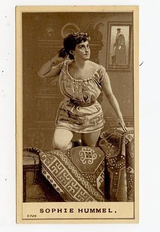   Medicinal Trade Card St Louis Sophie Hummel Woman Pose YJ5193