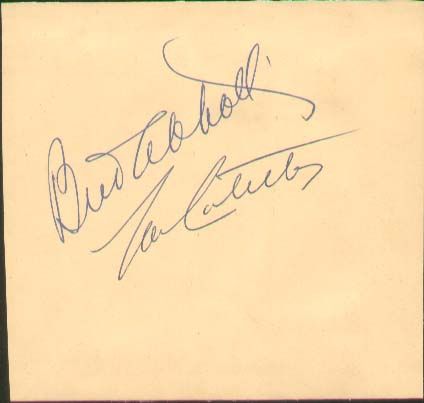 Abbott and Costello Signed Autographs