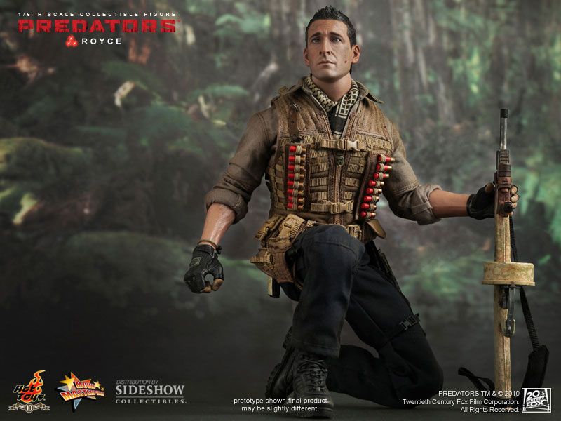 Hot Toys AVP Predators Royce Adrien Brody Figure SEALED in Brown Box 