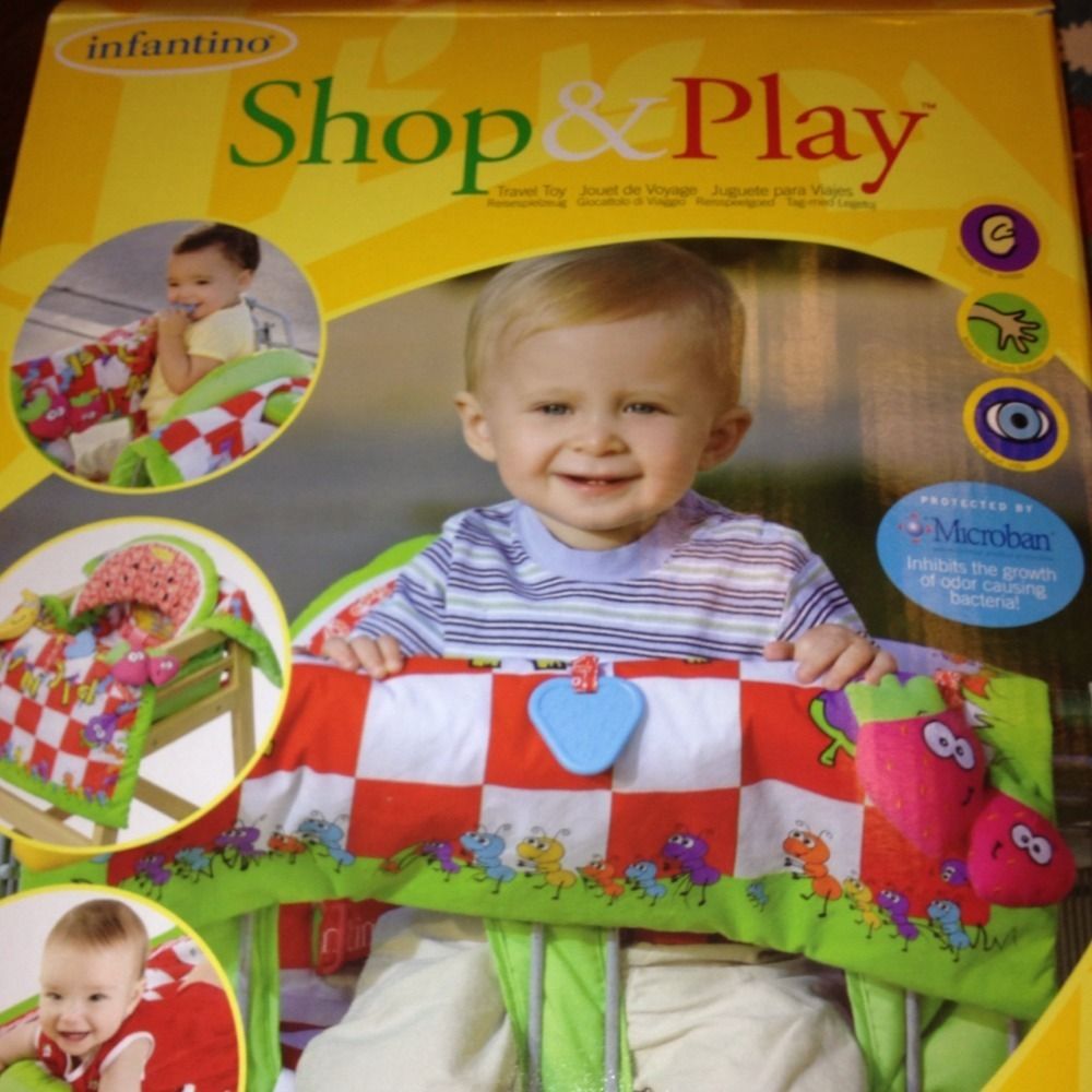   Shop Play 2 in 1 Shopping Cart Cover High Chair Activity Mat