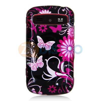   Flower Black Case Cover Accessory for Samsung Admire R720 Phone