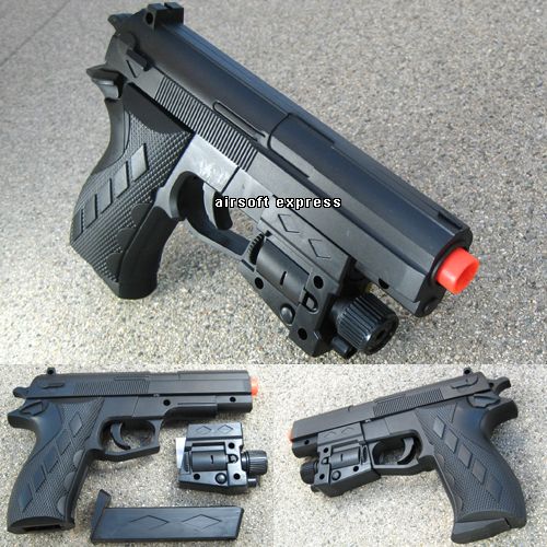 Airsoft Hand Gun Pistol Air Soft Toy Guns Laser w BBs