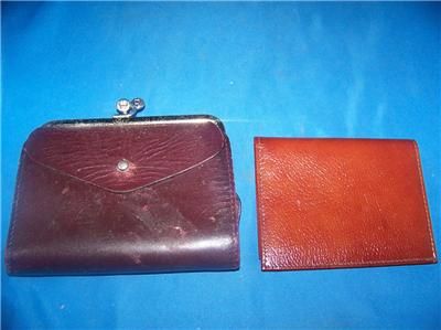 Vintage Etienne Aigner Wallet & Day Timer Antique Calf Card and Bill 