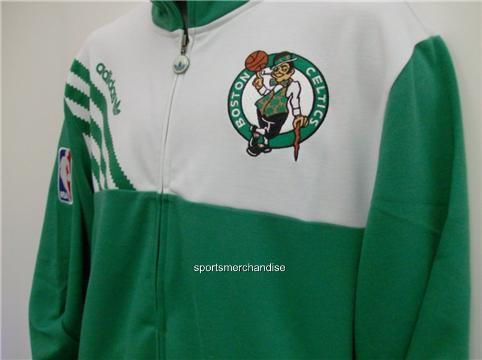 Boston Celtics NBA Adidas Officially Licensed Warm Up Jacket Large 