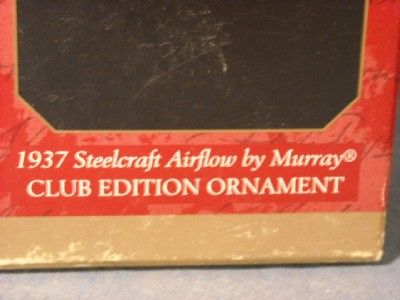   Car Classics 1937 Steelcraft Airflow Peddle Car Murray Ornament