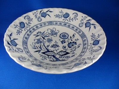 Staffordshire J G Meakin Eng Classic White Blue Nordic Vegetable 