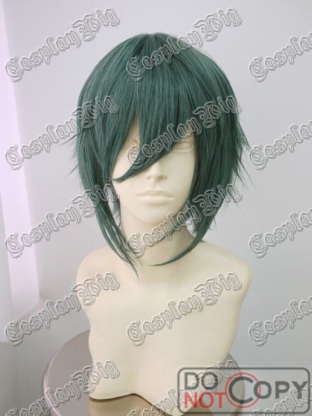 AKIRA short DARK GREEN layer FLIP OUT COSPLAY WIG togainu no chi