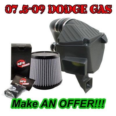 AFE Si Intake Systems Value Pack  75 81342 0V   2007.5 2009 Dodge 